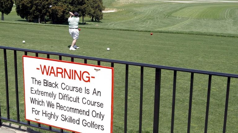 bethpage black warning sign 0015
