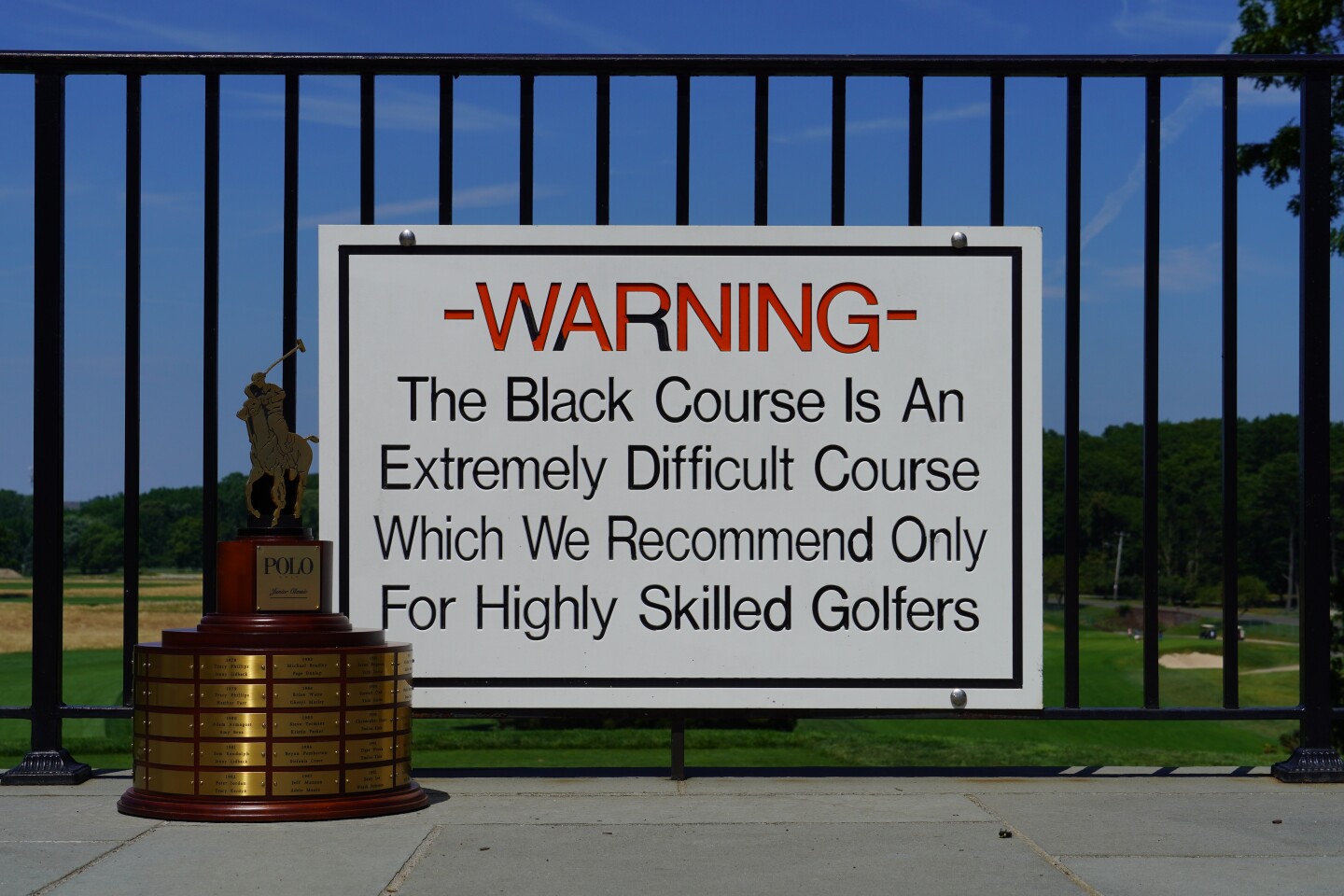 bethpage black warning sign 0030