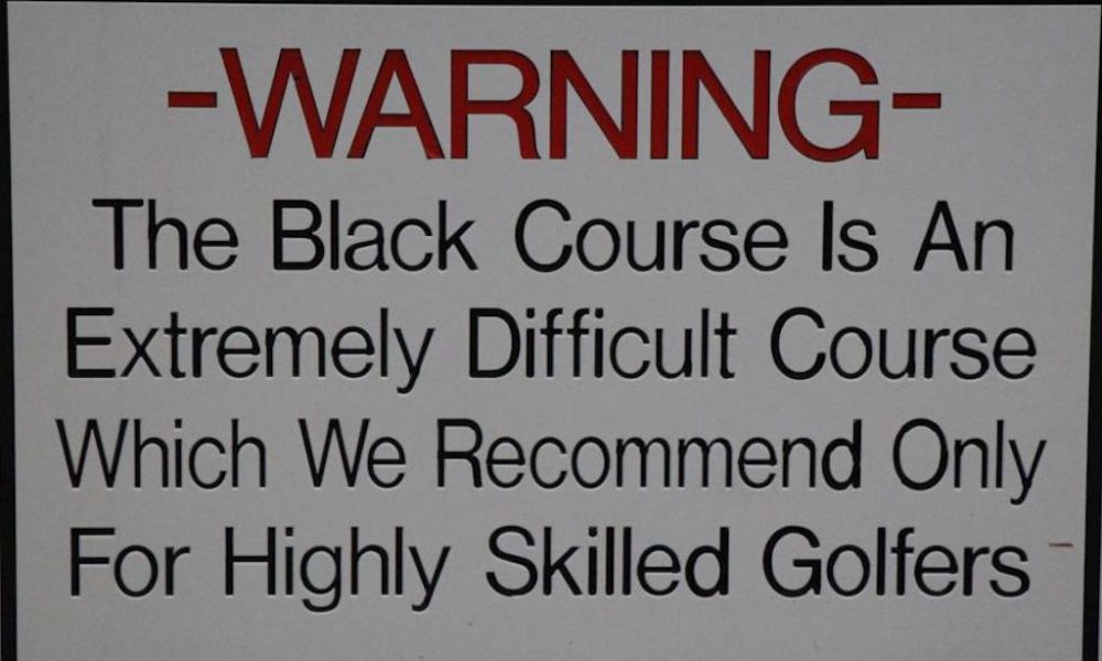 bethpage black warning sign 0036