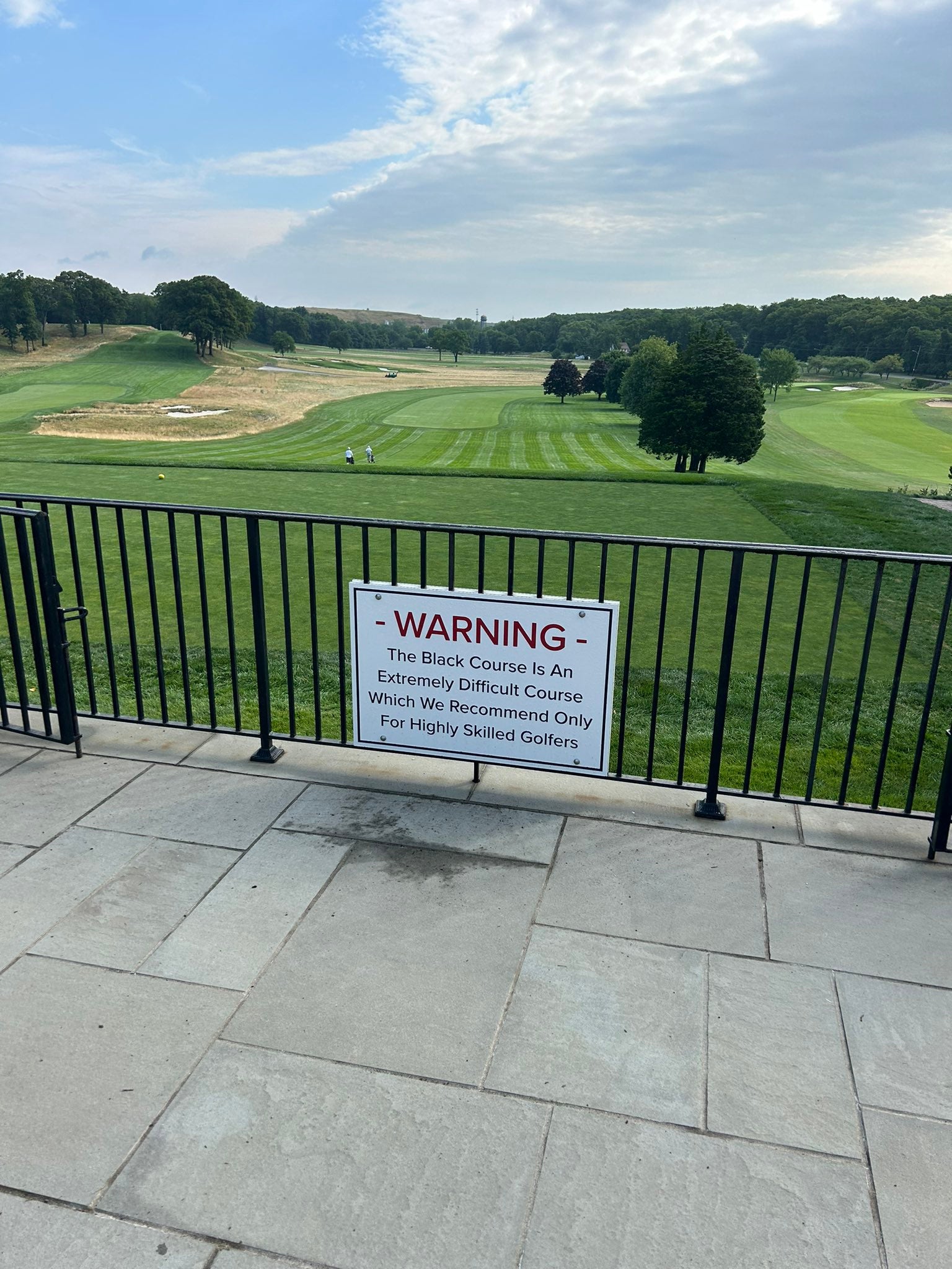 bethpage black warning sign 0043