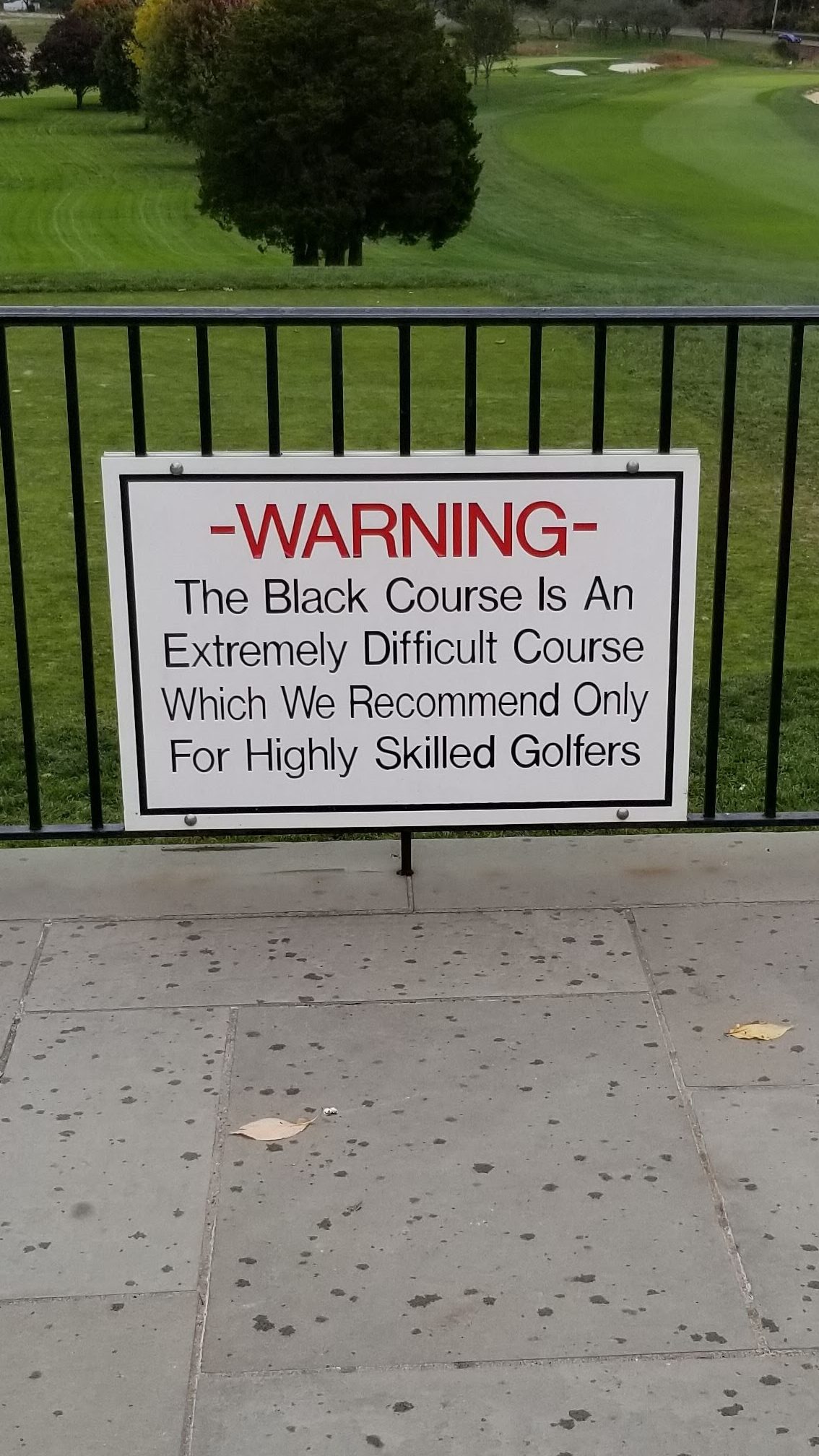bethpage black warning sign 0044