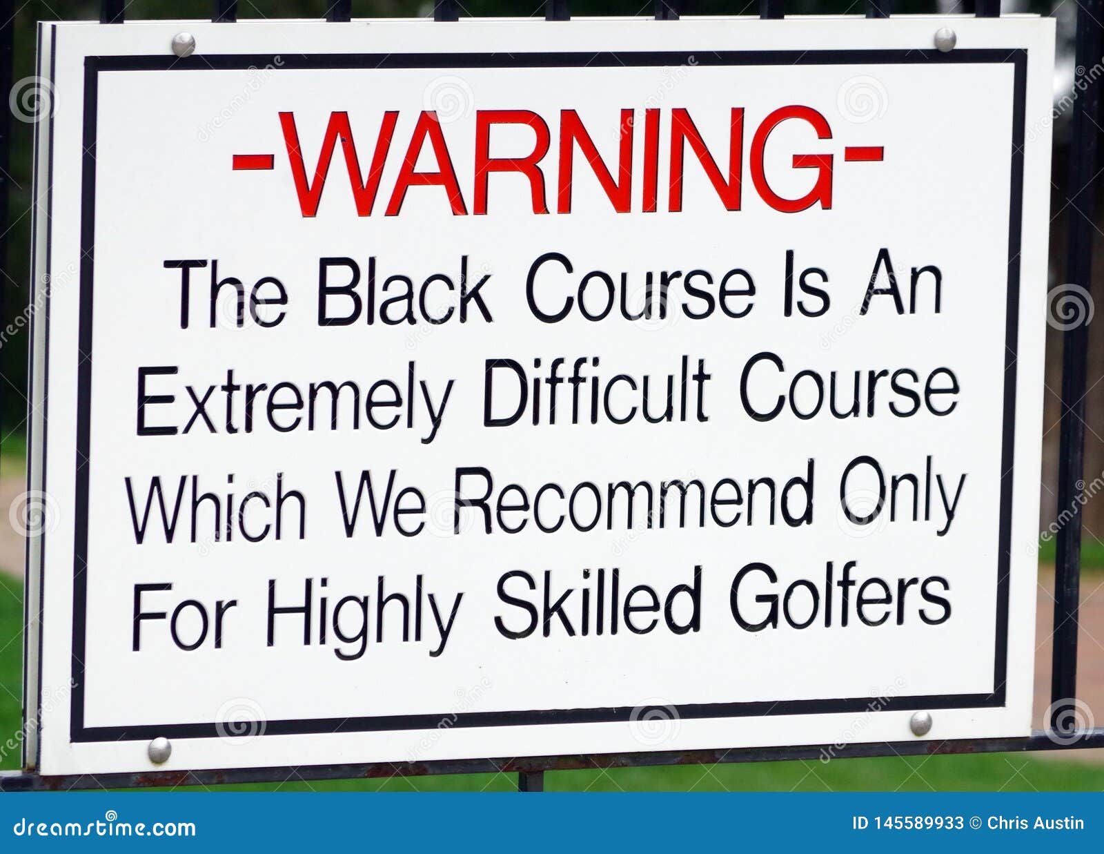 bethpage black warning sign 0049