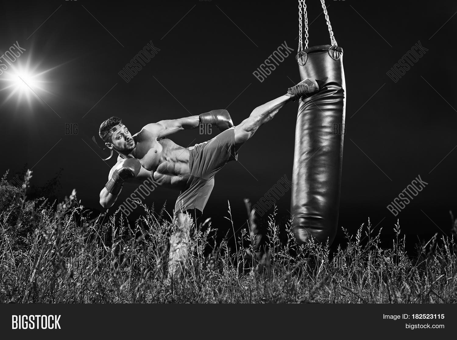 black and white boxing prints