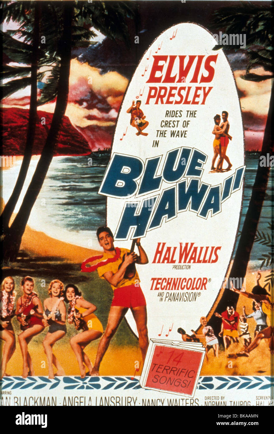 Blue Hawaii poster digital download