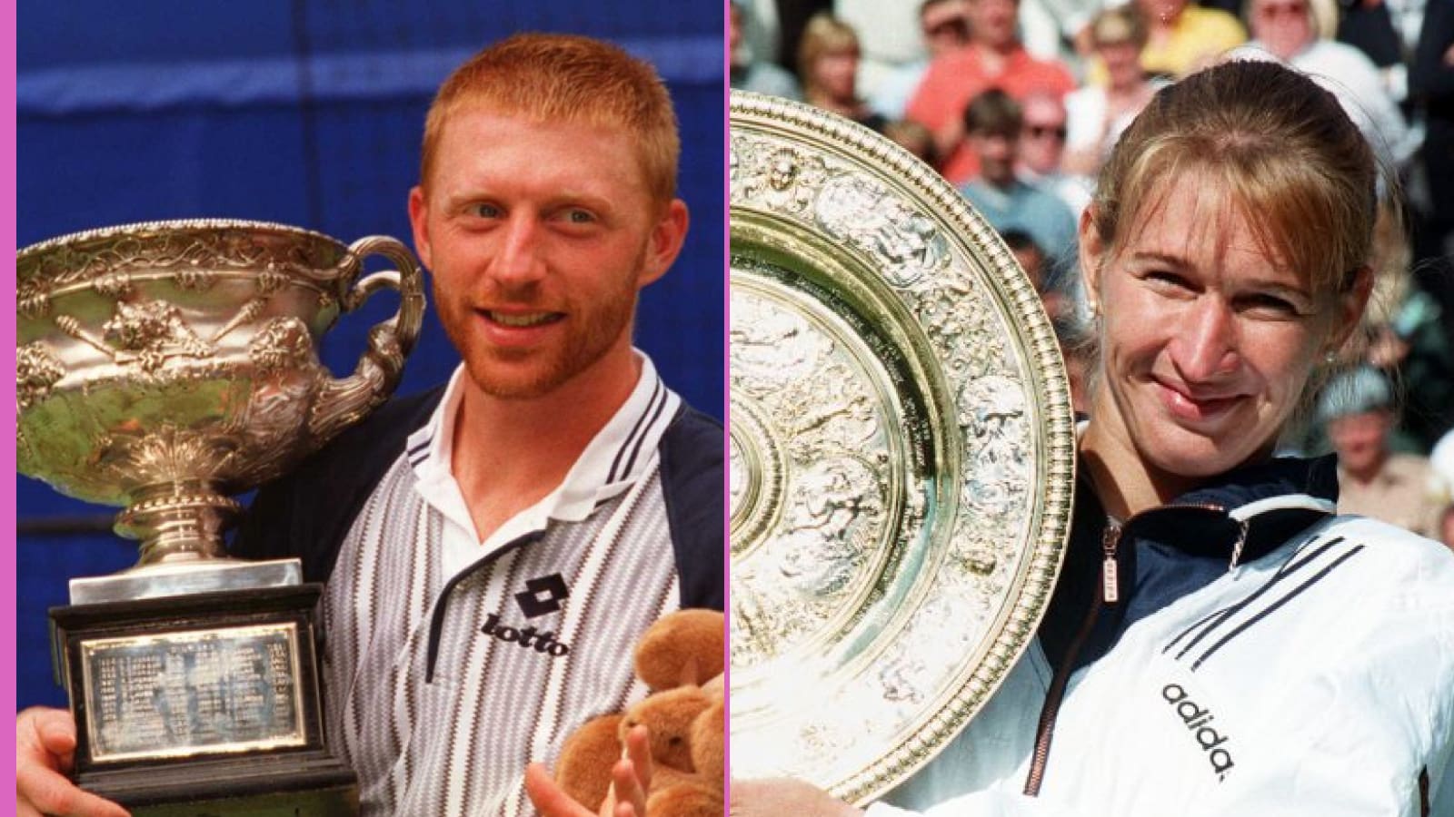 Boris Becker vs Steffi Graf rivalries.