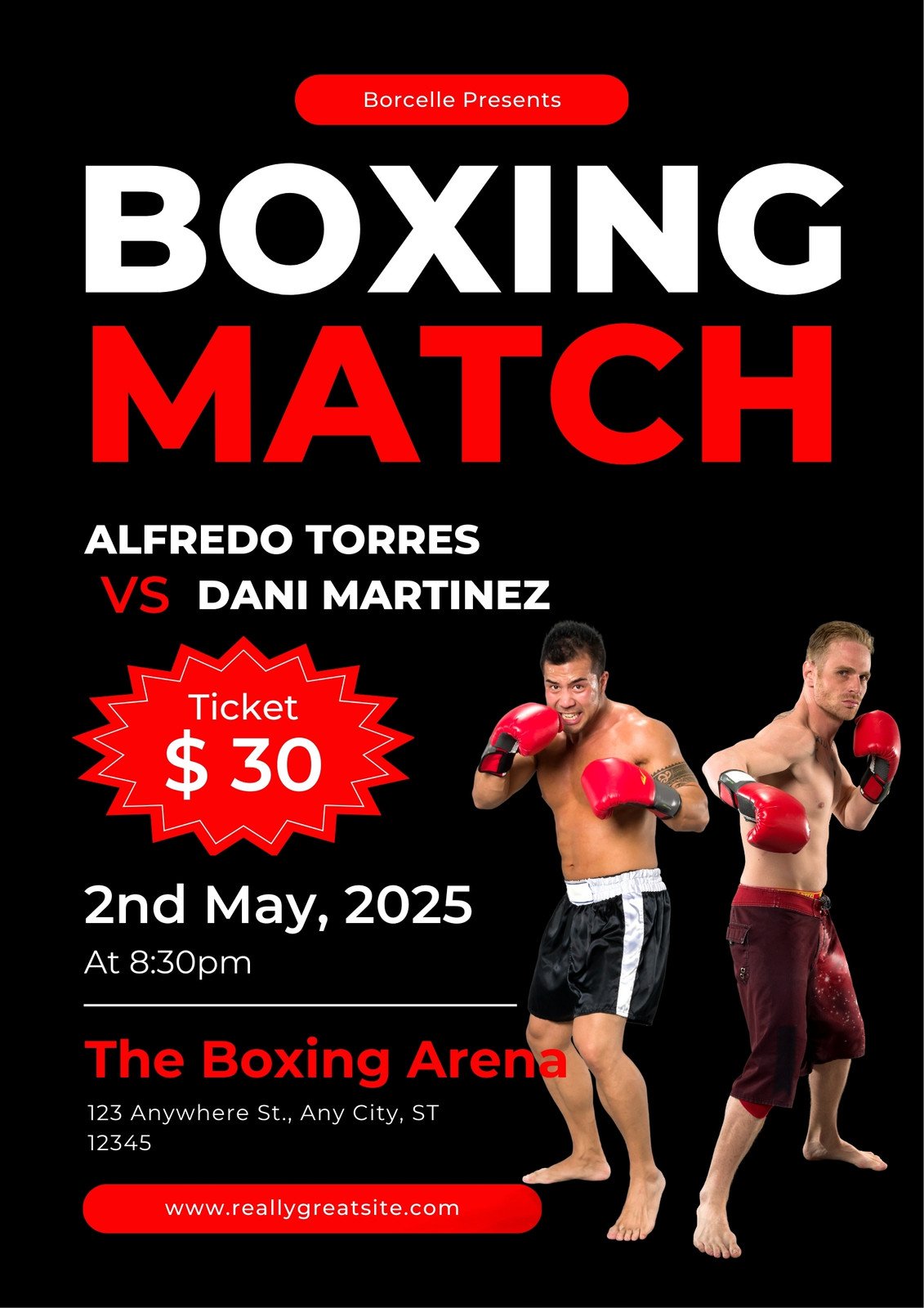 boxing tournament advertising