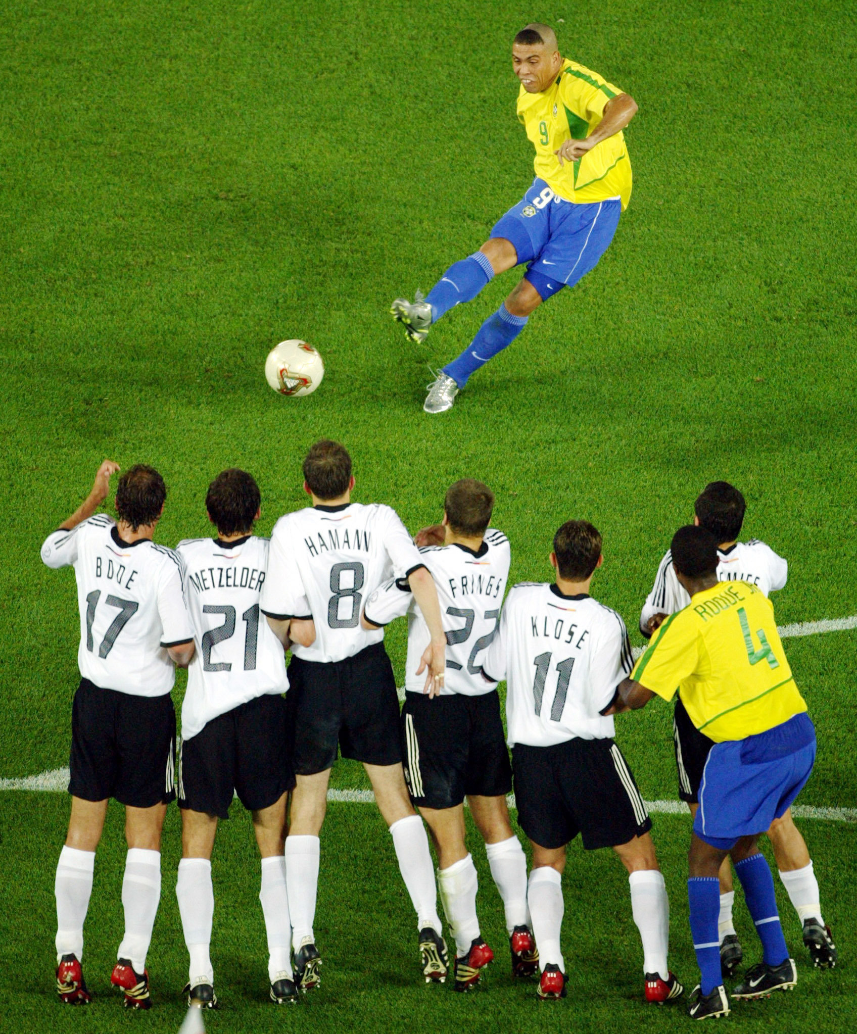 Brazil vs Germany 2002 player performance