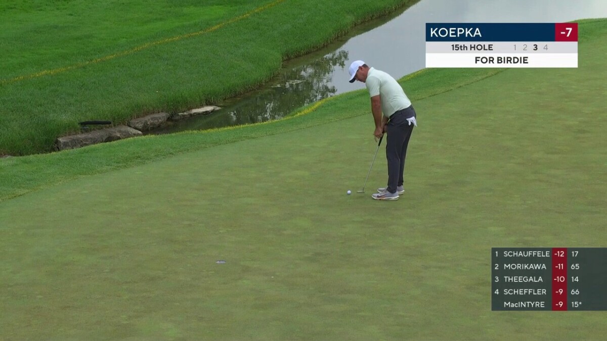 Brooks Koepka 15th hole highlights