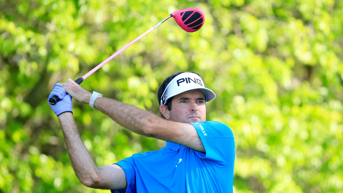 Bubba Watson follow through.