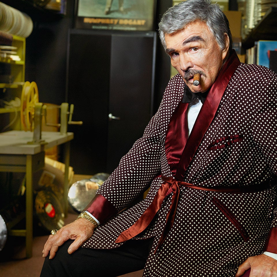 Burt Reynolds behind the scenes.