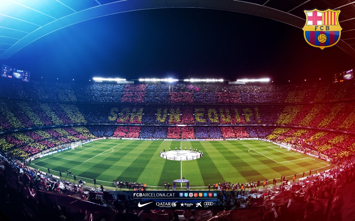 Camp Nou moments with Messi.