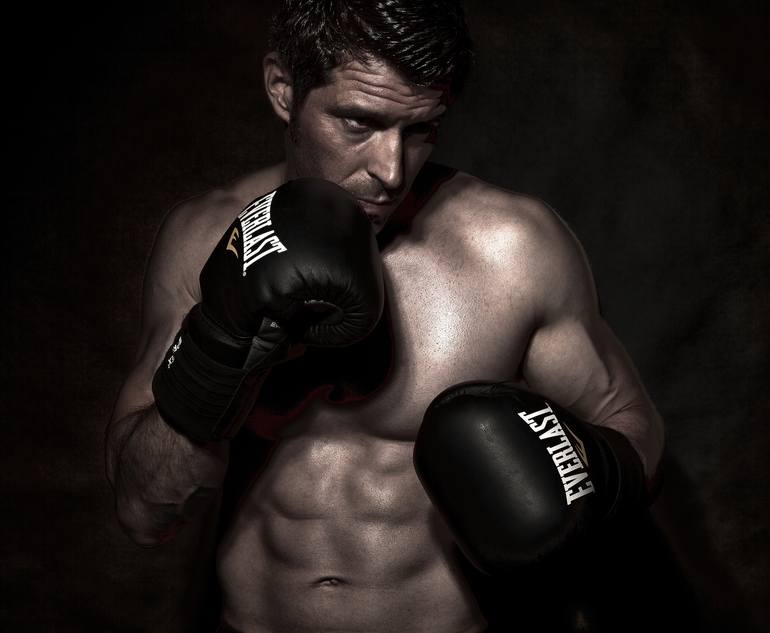 candid boxing moments.