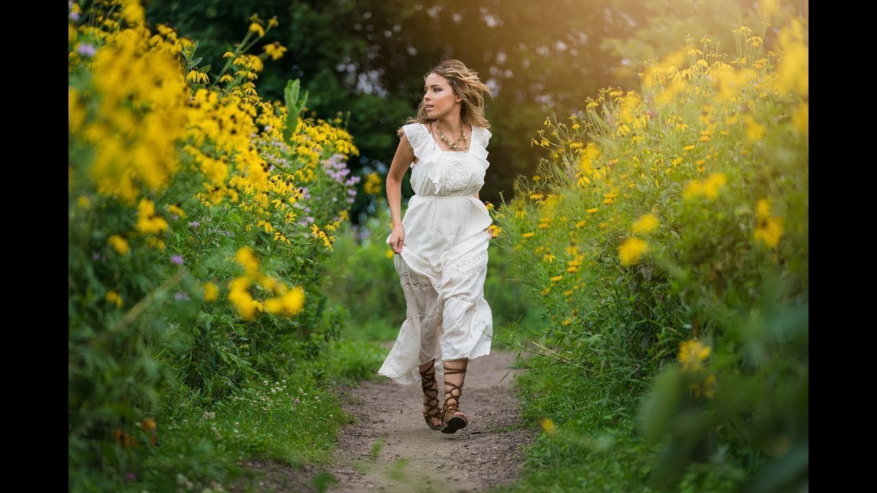 capturing sunlight in woods