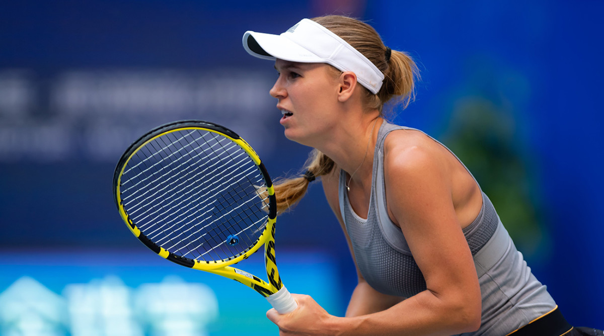 Caroline Wozniacki training pictures