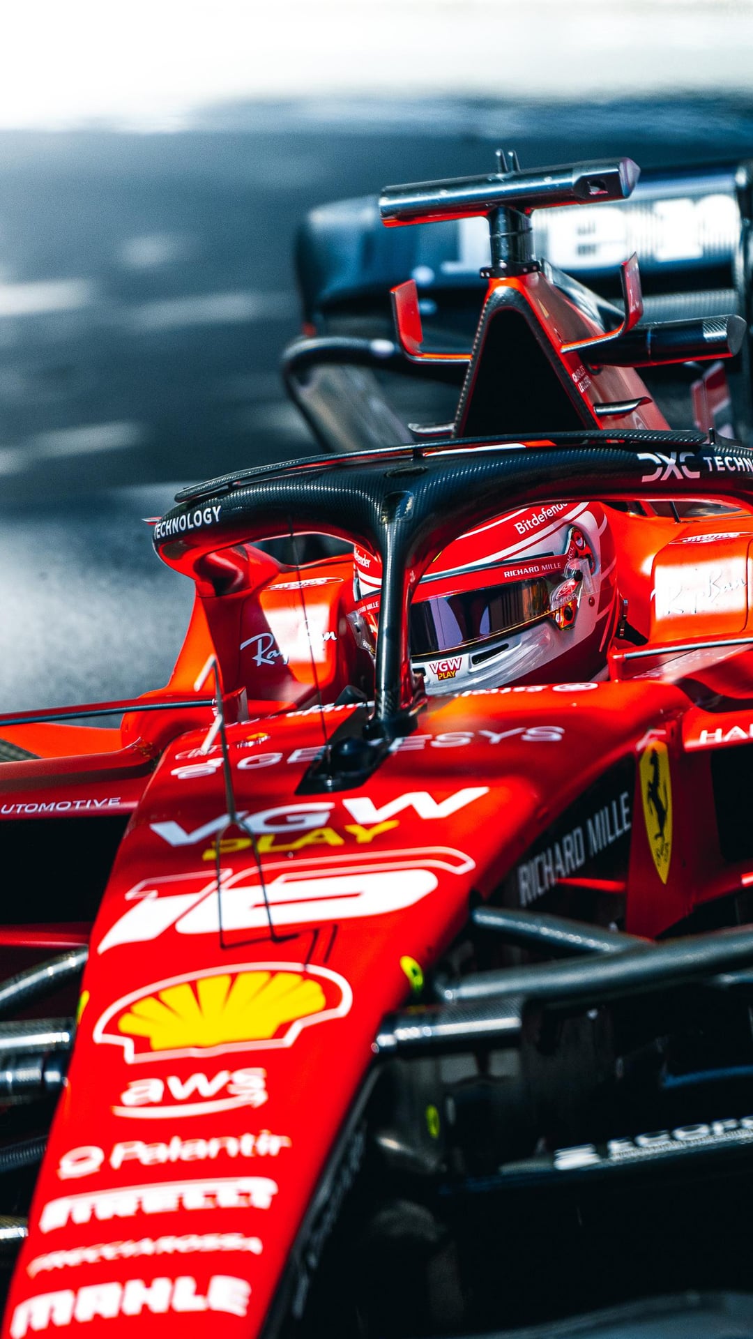 Charles Leclerc qualifying.