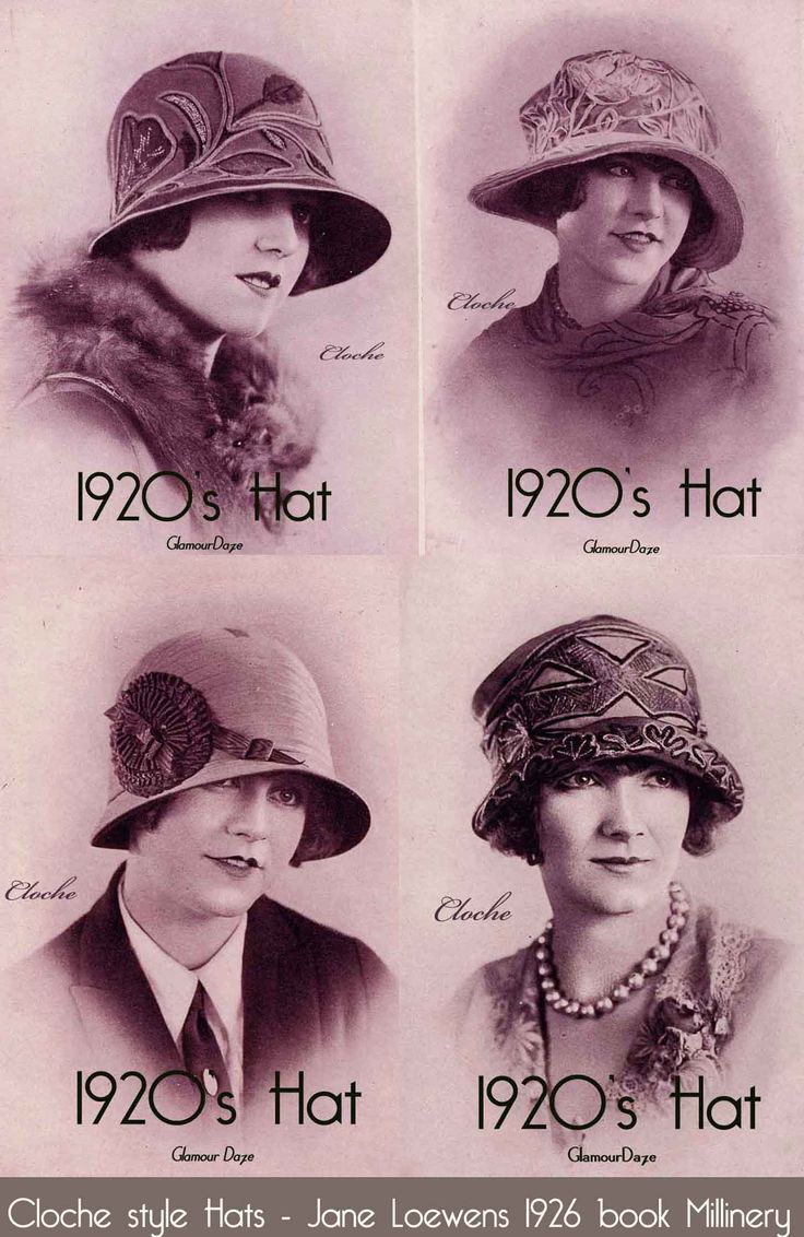 cloche hats 1920