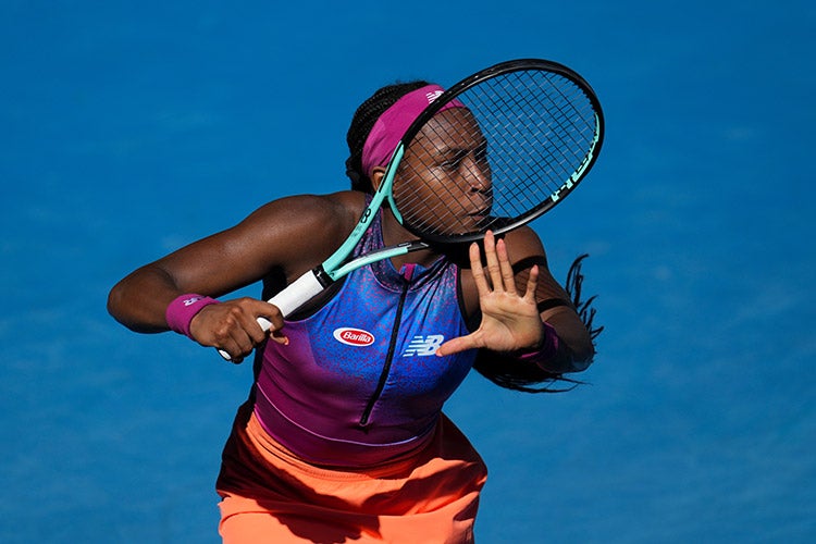 coco gauff forehand 0010