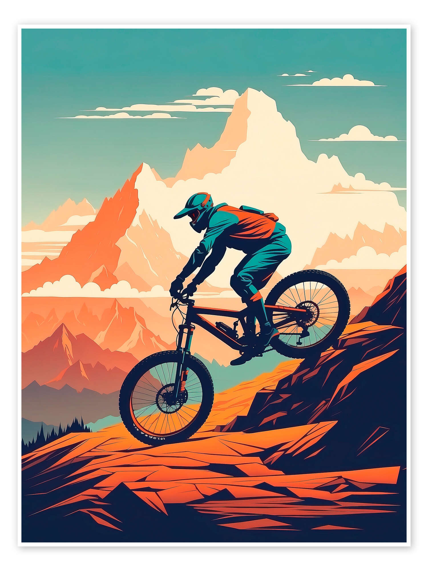 colorful bicycle artwork