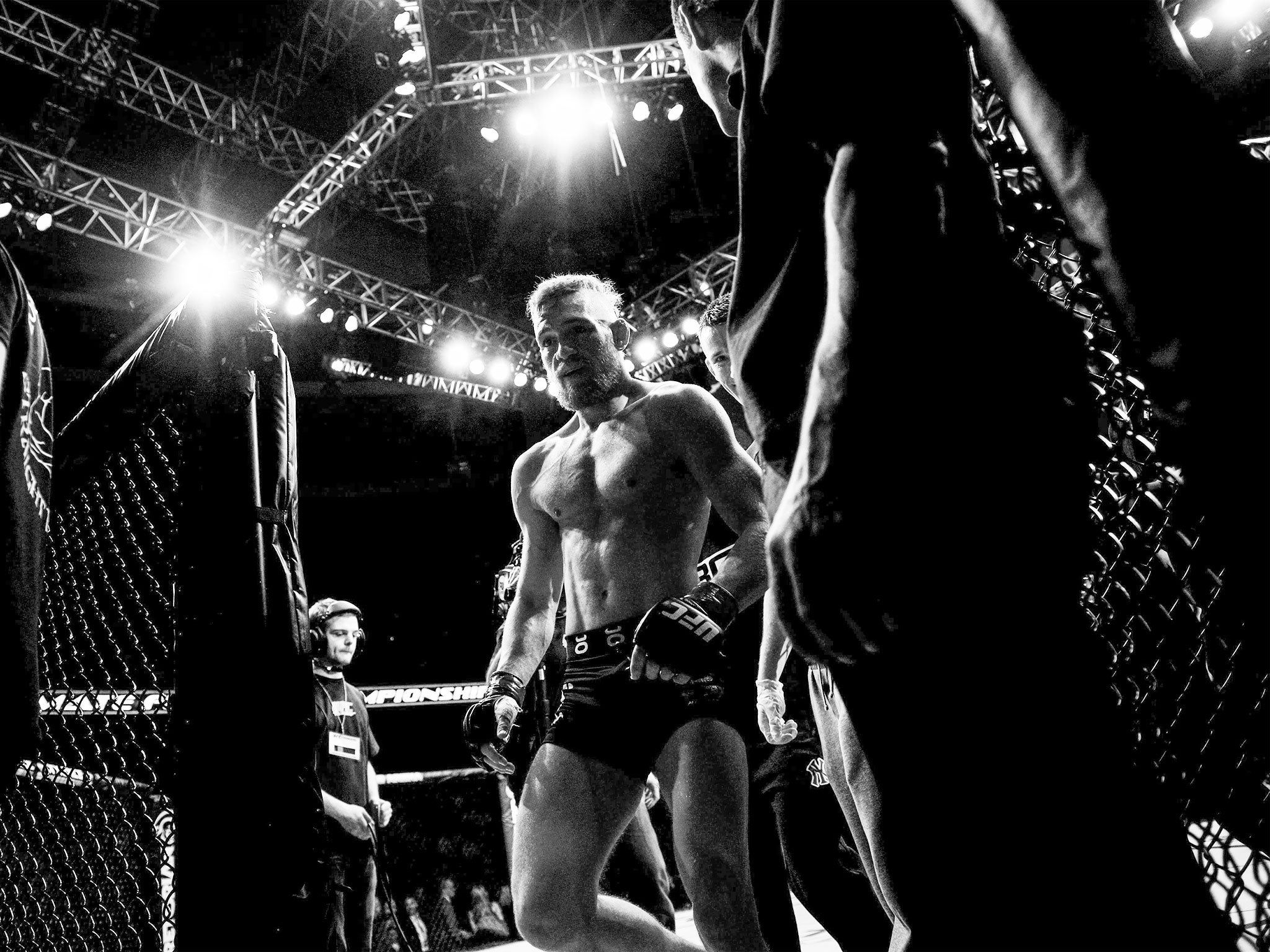 Conor McGregor black and white picture
