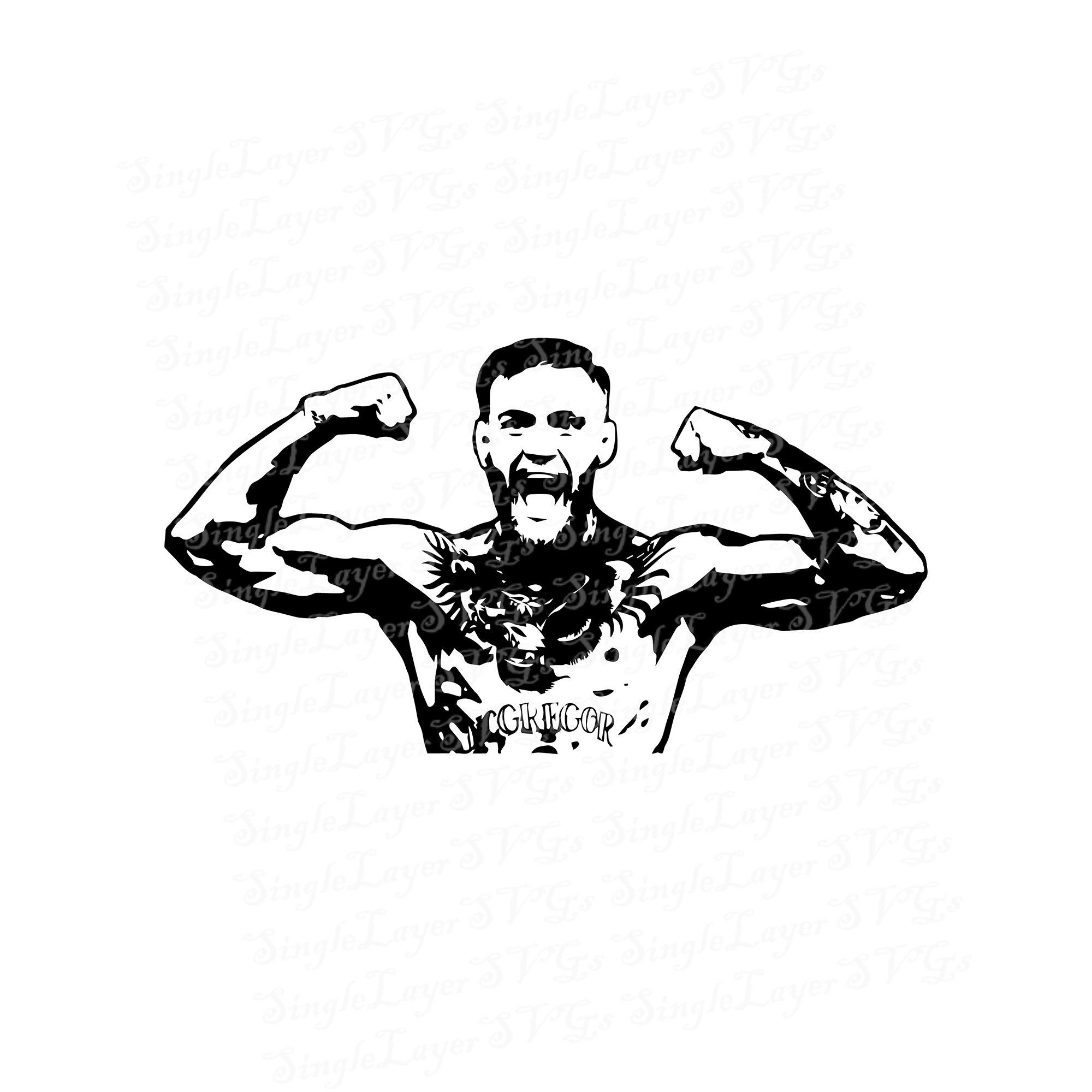 conor mcgregor black and white 0016