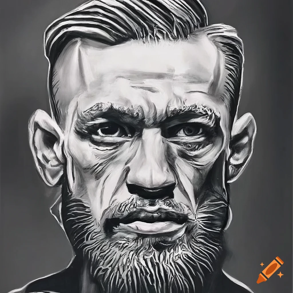 conor mcgregor black and white 0031