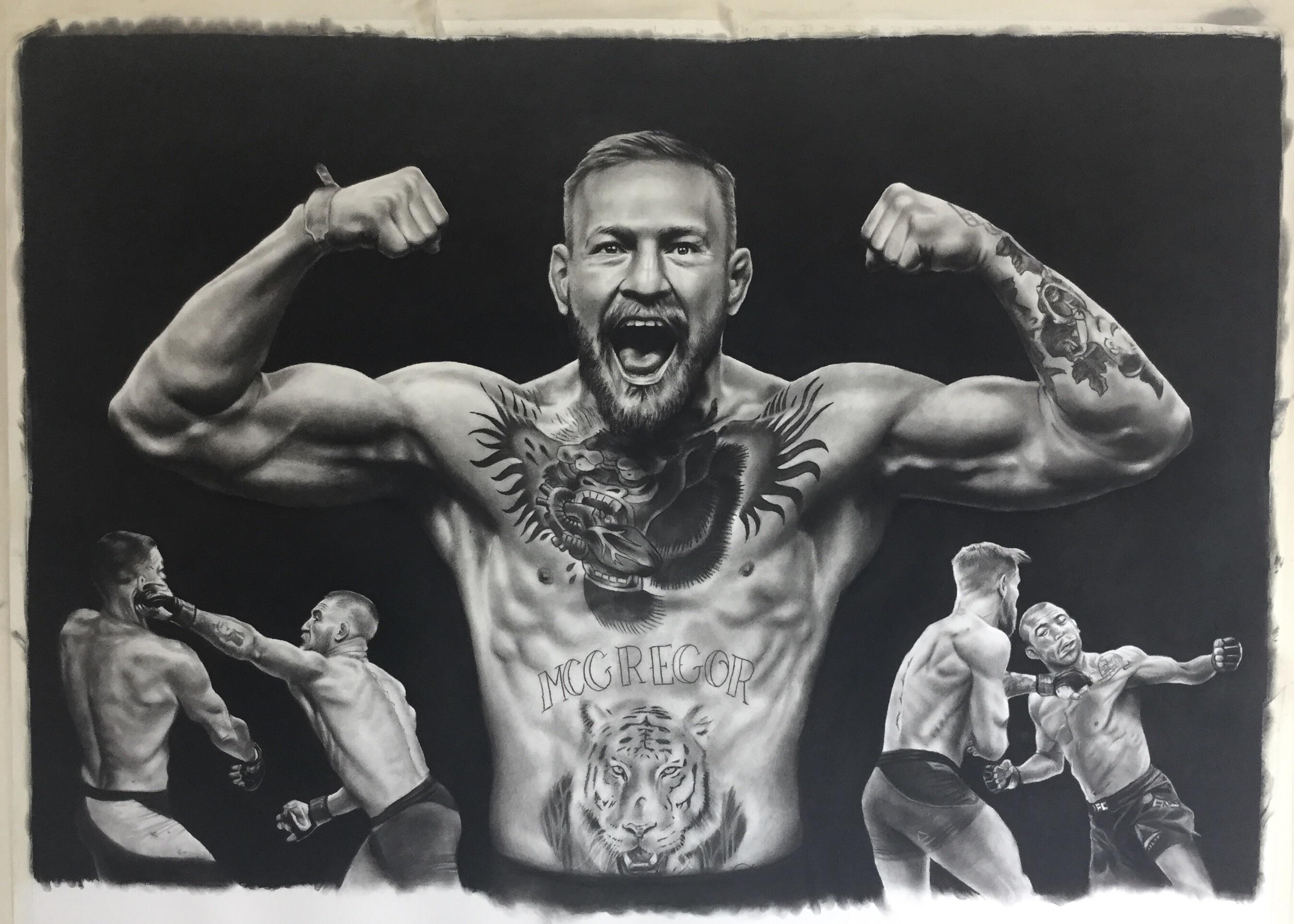 conor mcgregor black and white 0037