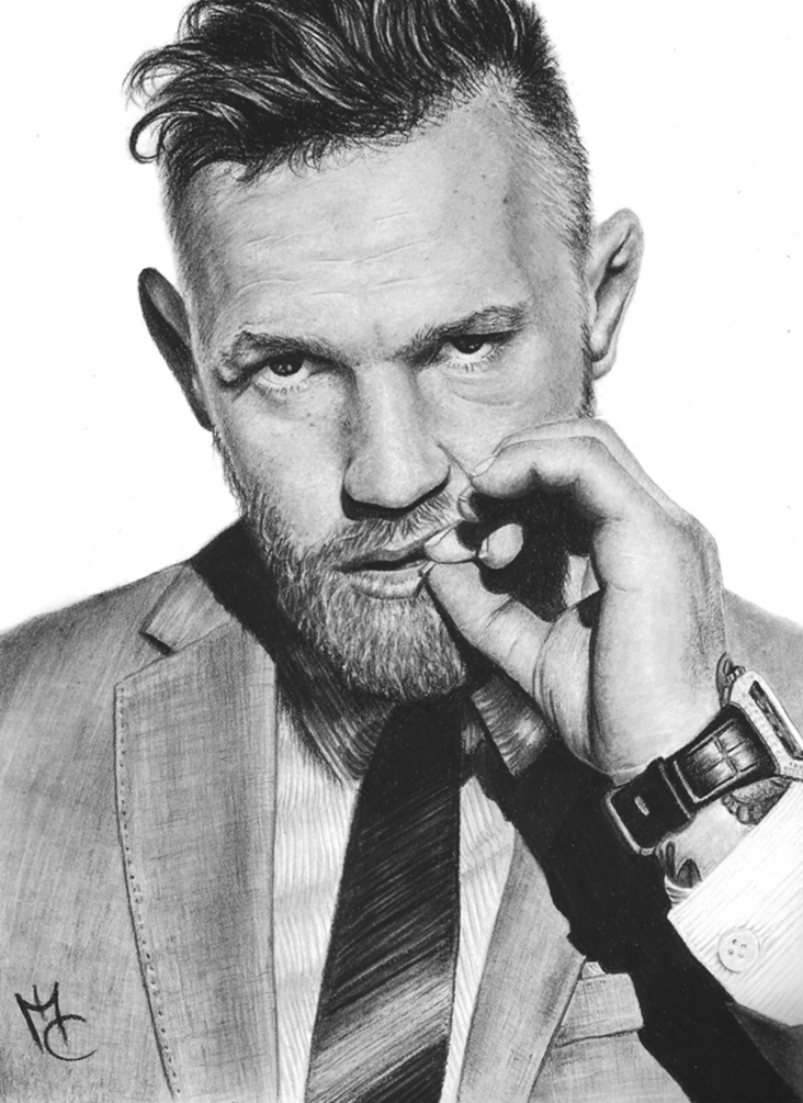conor mcgregor black and white 0045