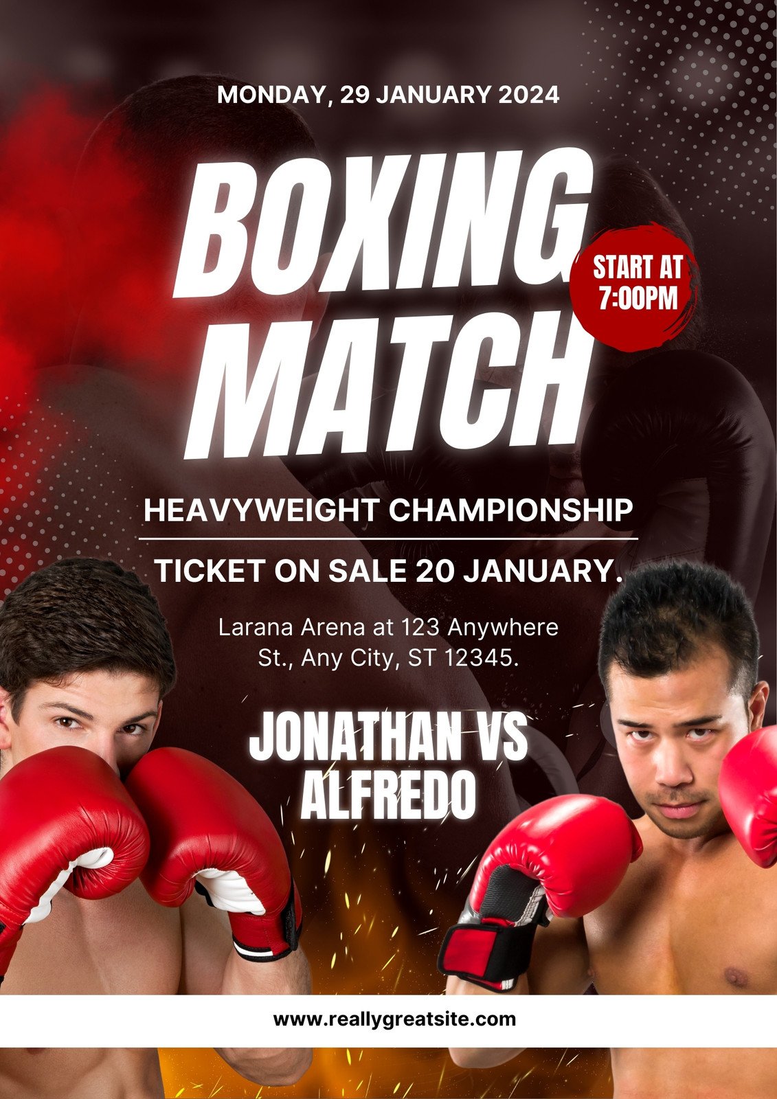 create a boxing poster 0009