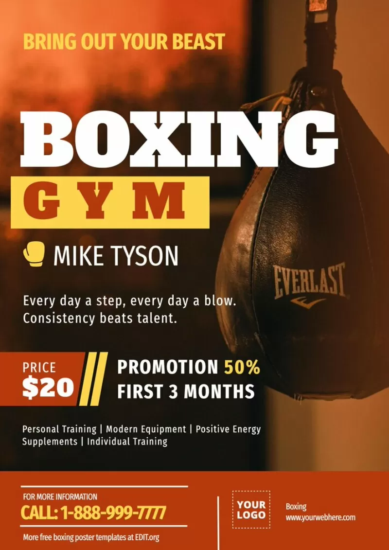 create a boxing poster 0010