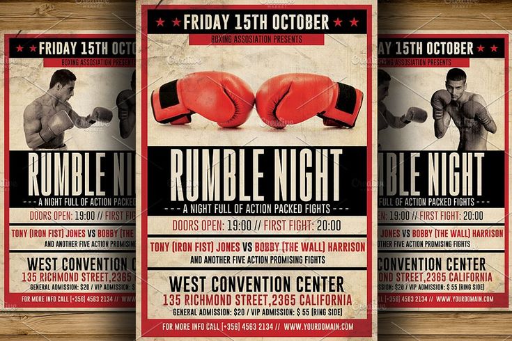 create a boxing poster 0013