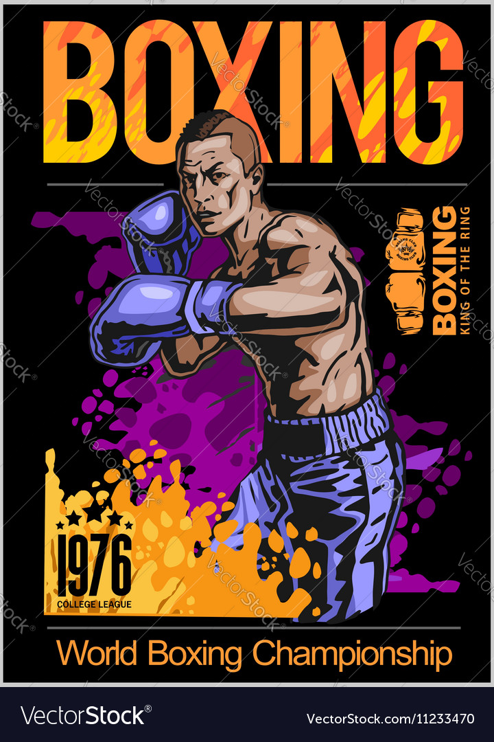 create a boxing poster 0021