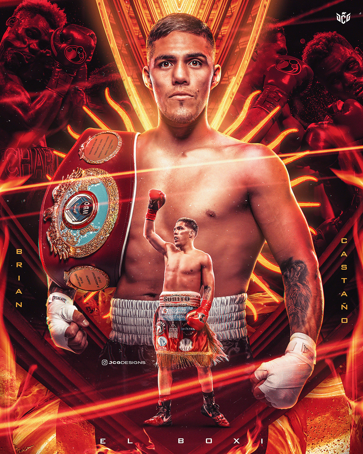 create a boxing poster 0025