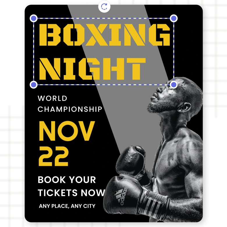 create a boxing poster 0031