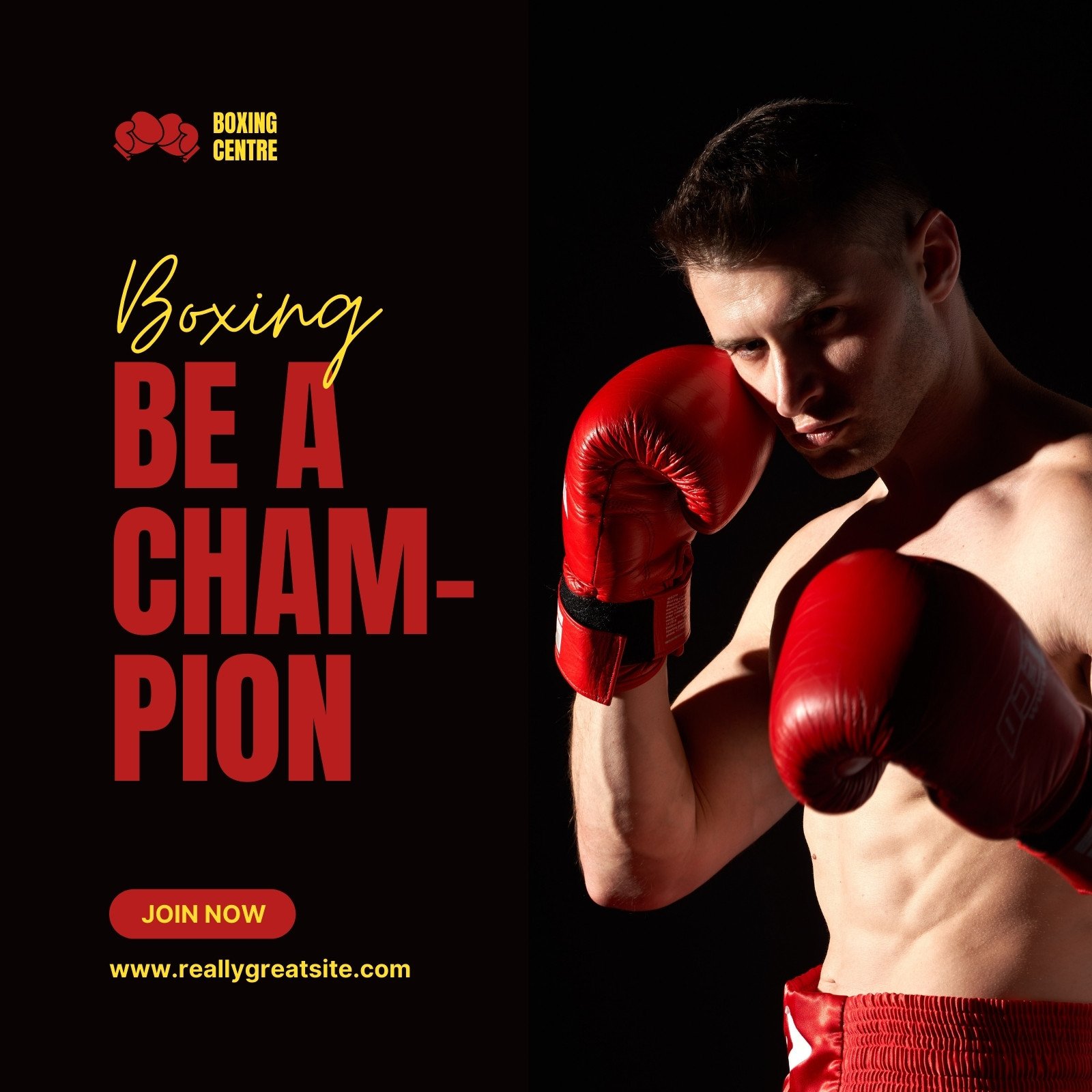 create a boxing poster 0032