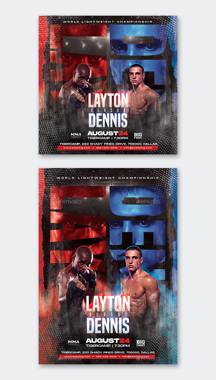 create a boxing poster 0041
