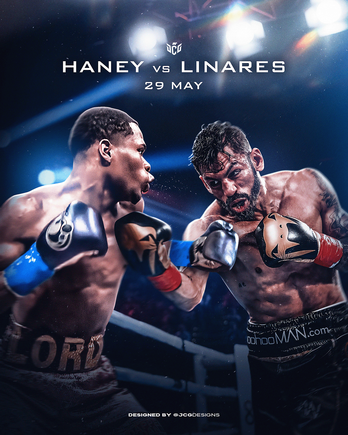 create boxing event poster