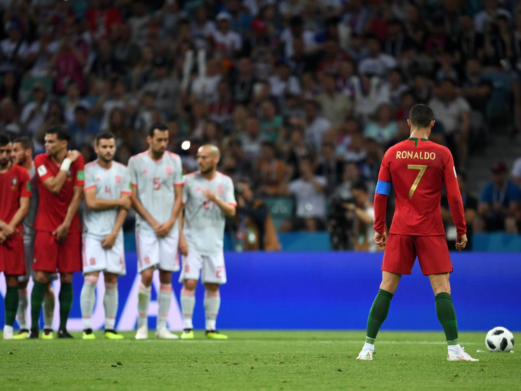 Cristiano Ronaldo free kick technique