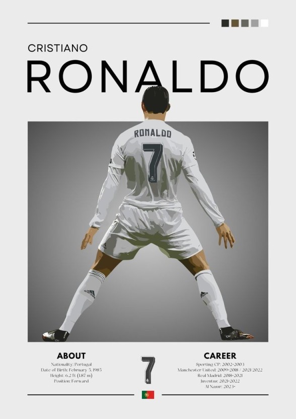 cristiano ronaldo wall decal 0046