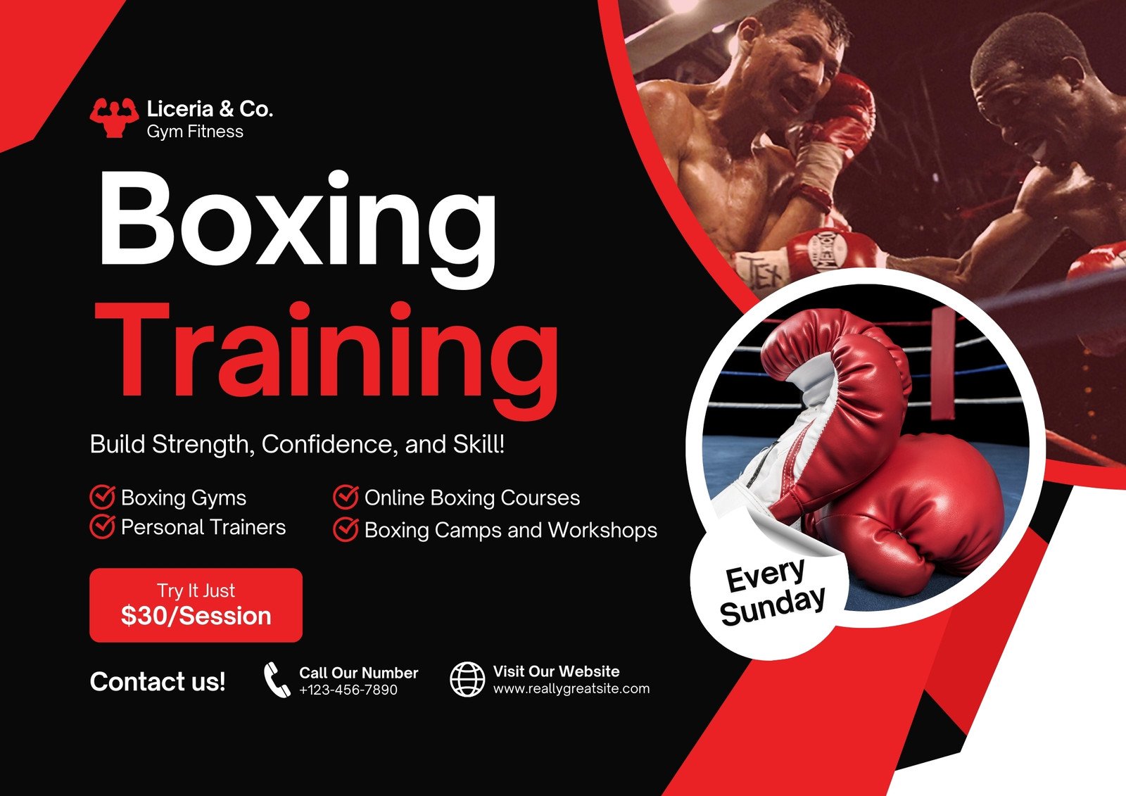 custom boxing poster