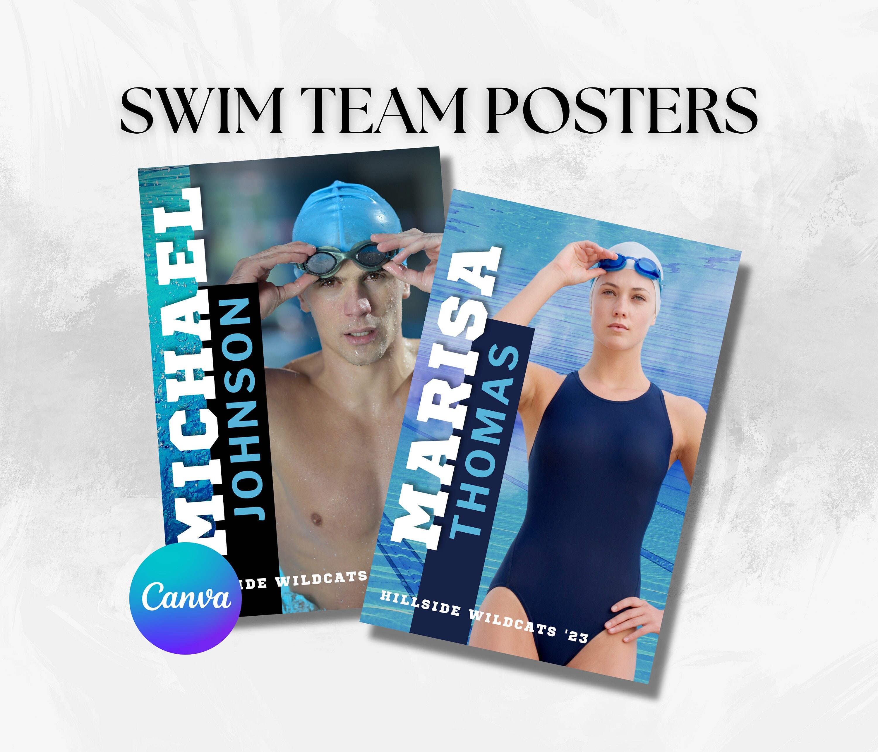custom swim team posters