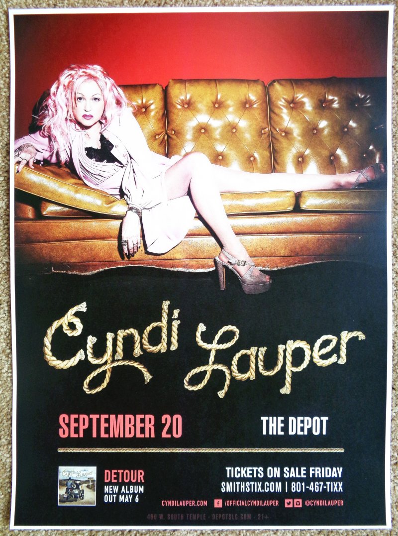 Cyndi Lauper music artwork.