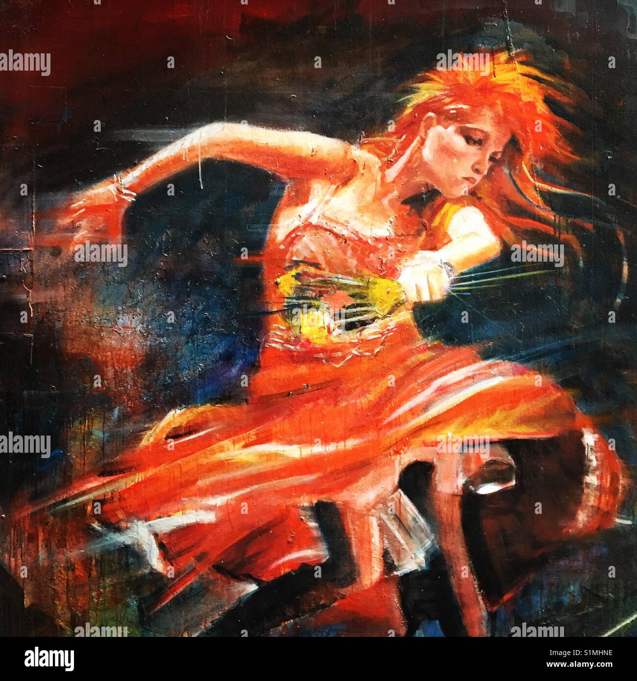 Cyndi Lauper painting
