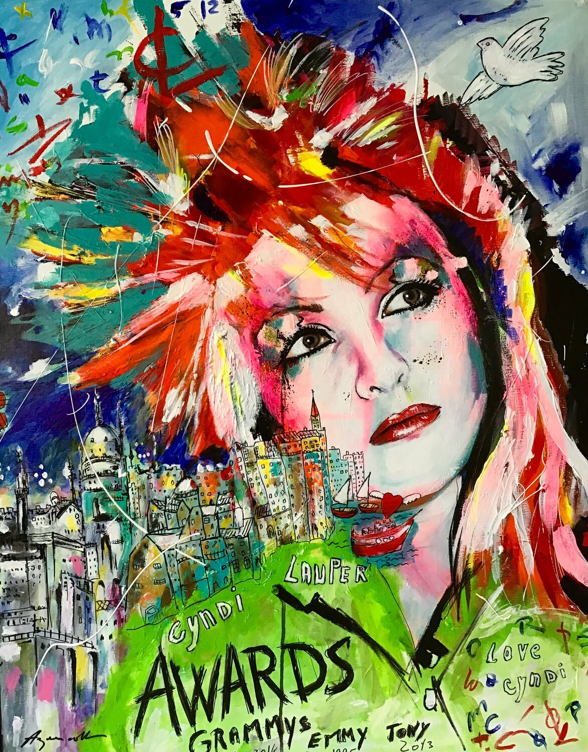 Cyndi Lauper pop art