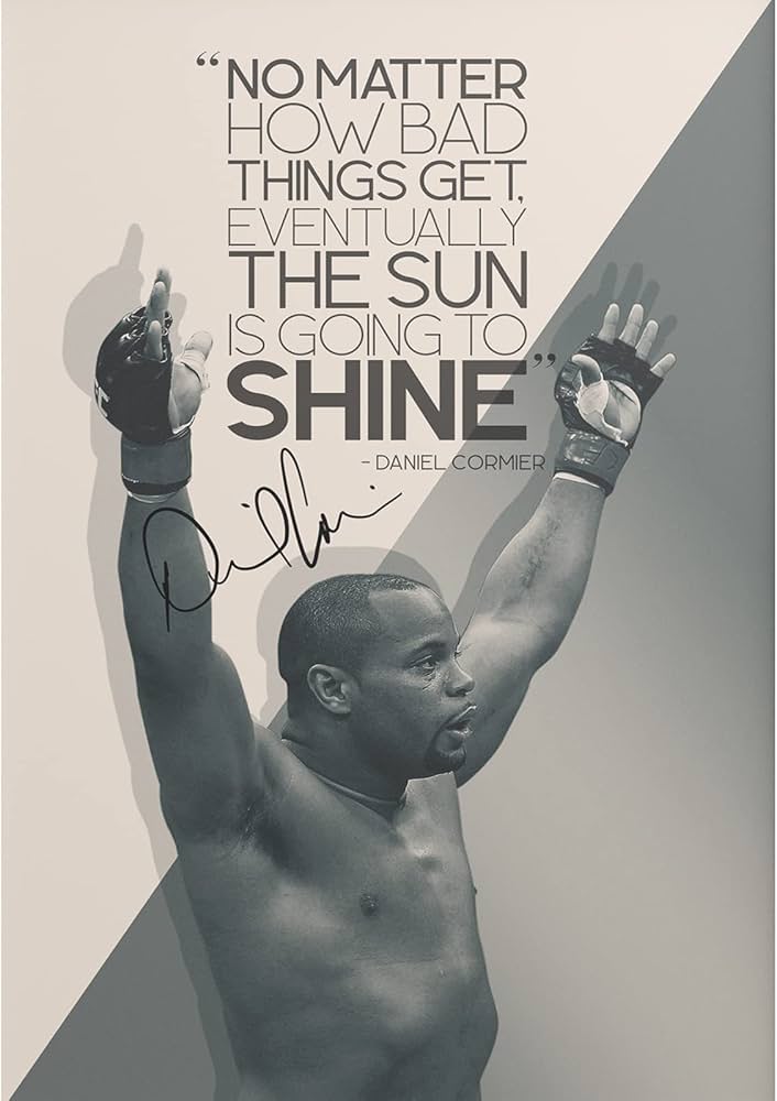 Daniel Cormier signed poster