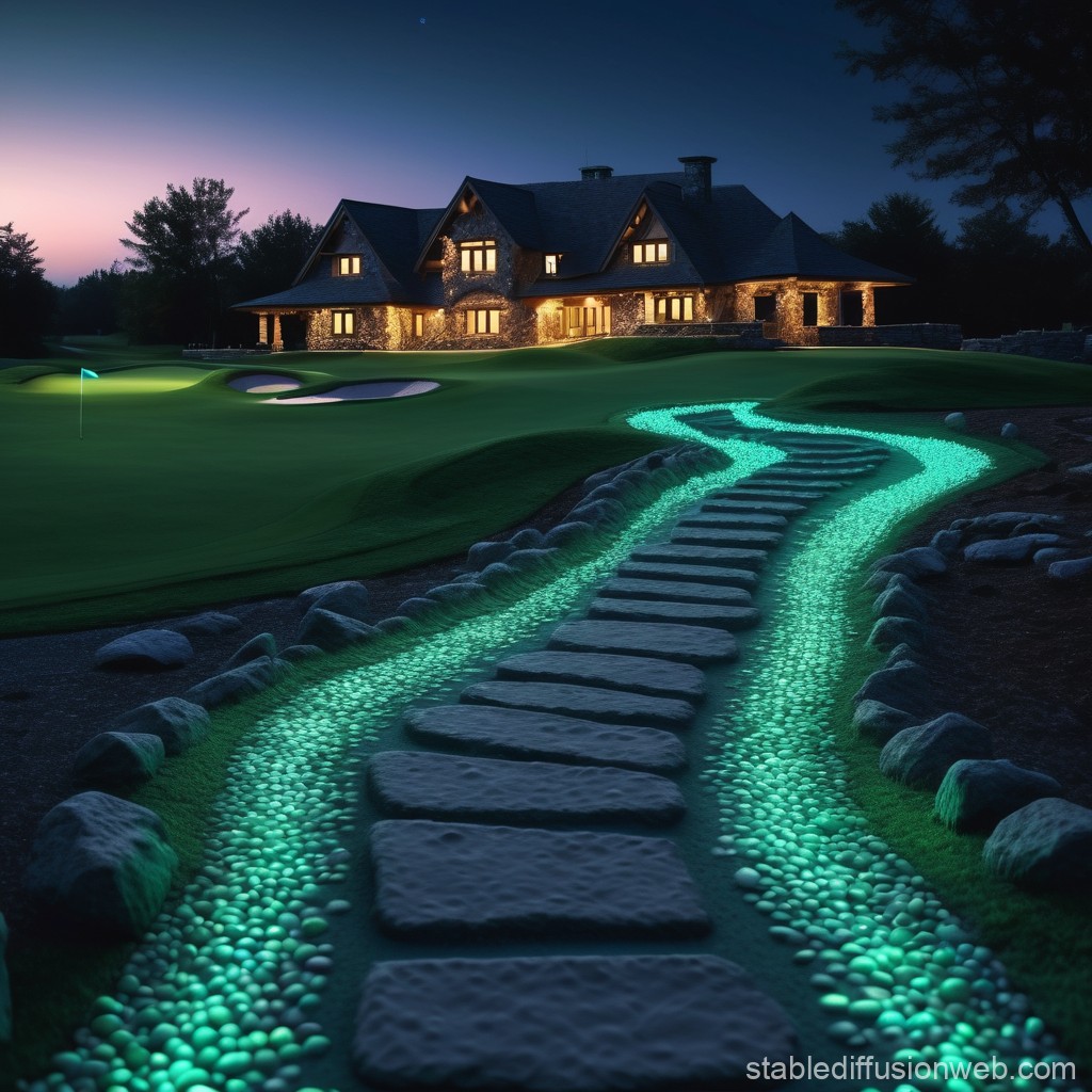 Dark golf course wallpaper 0033
