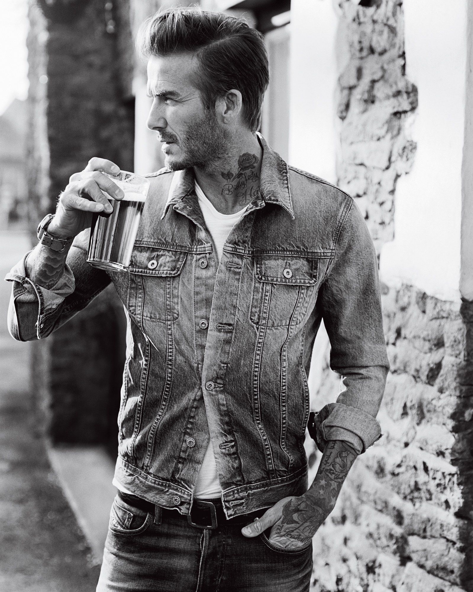david beckham photoshoot behind the scenes