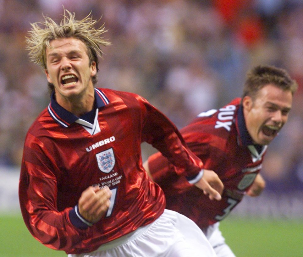 david beckham red card 1998 world cup