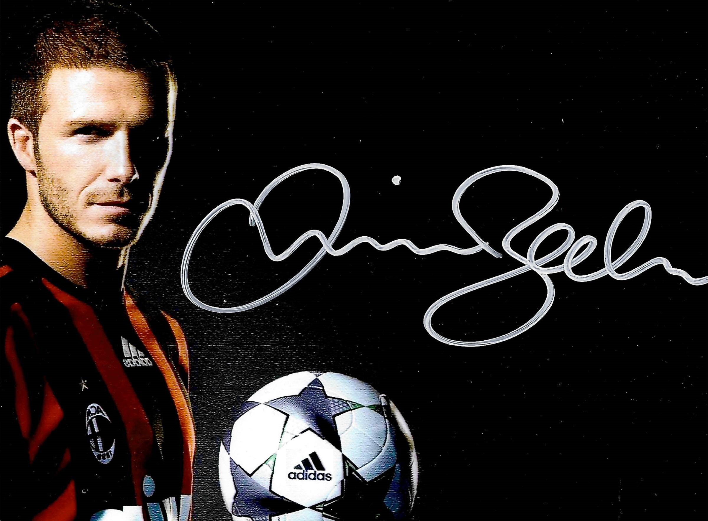 david beckham signed memorabilia