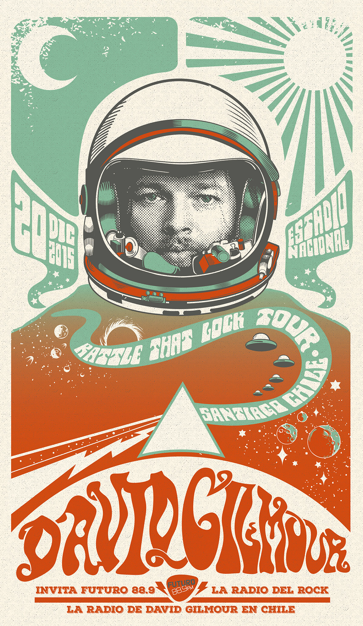 David Gilmour vintage print