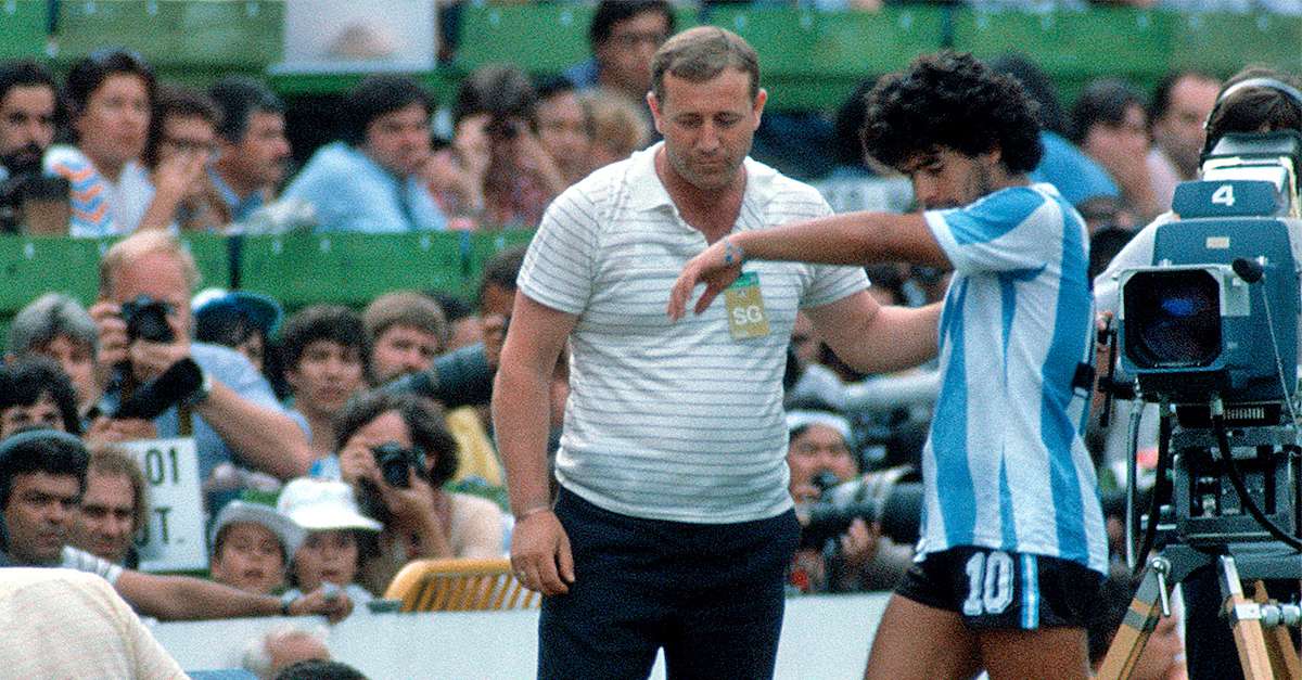 diego maradona hand of god wc 1986 print 0031